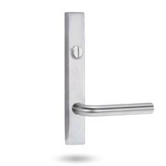 4603 SQUARE END PLATE WITH EMERGENCY TURN & 97 LEVER Satin Chrome