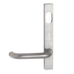 4608 SQUARE END PLATE AND FIXED 70 LEVER RH Satin Chrome