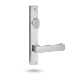 4704 SQUARE END PLATE WITH TURN & 76 LEVER Satin Chrome