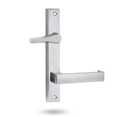 4739 SQUARE END PLATE WITH ACCESSIBLE TURN & 111 LEVER Satin Chrome