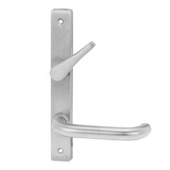 4739 SQUARE END PLATE WITH ACCESSIBLE TURN & 70 LEVER Satin Chrome