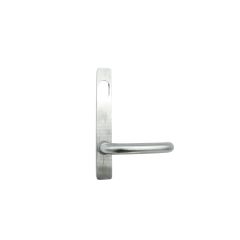 4801 SQUARE END PLATE WITH CYLINDER HOLE & 70 LEVER Satin Chrome