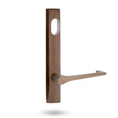 4801 SQUARE END PLATE WITH CYLINDER HOLE & 145 LEVER Oil Rubbed Bronze
