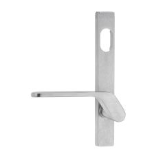 4801 SQUARE END PLATE WITH CYLINDER HOLE & 41 LEVER RH Satin Chrome