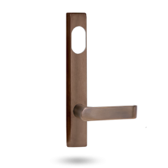 4801 SQUARE END PLATE WITH CYLINDER HOLE & 59 LEVER Oil Rubbed Bronze