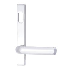 4801 SQUARE END PLATE WITH CYLINDER HOLE & 77 LEVER Chrome Plate