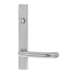4804 SQUARE END PLATE WITH TURN & 70 LEVER Satin Chrome