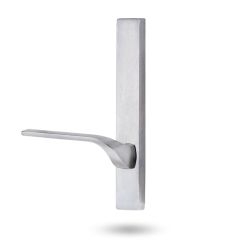 4805 SQUARE END PLATE WITH 122 RH LEVER Satin Chrome