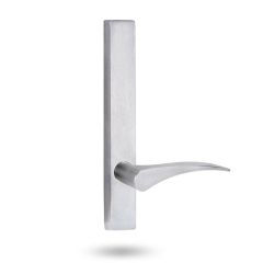 4805 SQUARE END PLATE WITH 153 LH LEVER Satin Chrome
