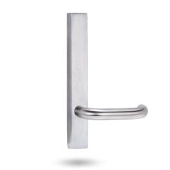 4805 SQUARE END PLATE WITH 70 LEVER Satin Chrome