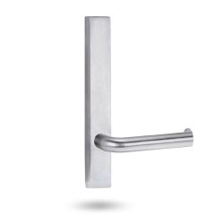 4805 SQUARE END PLATE WITH 102 LEVER Satin Chrome