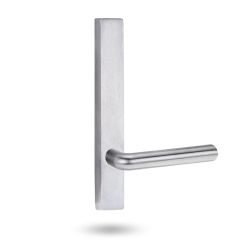 4805 SQUARE END PLATE WITH 104 LEVER Satin Chrome