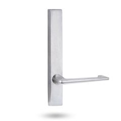 4805 SQUARE END PLATE WITH 132 LEVER Satin Chrome