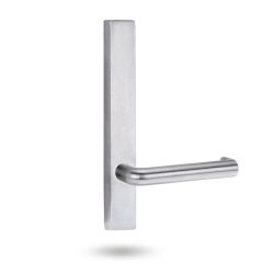 4805 SQUARE END PLATE WITH 144 LEVER Satin Chrome