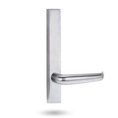 4805 SQUARE END PLATE WITH 180 LEVER Satin Chrome