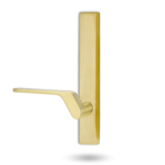 4805 SQUARE END PLATE WITH 41 LEVER RH Polished Brass