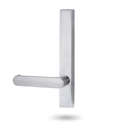4809 EXT SQUARE END PLATE WITH FIXED LEVER 166 RH Satin Chrome
