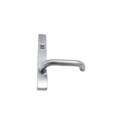 4814 SQUARE END PLATE WITH PRIVACY INDICATING EMERGENCY TURN & 70 LEVER Satin Chrome