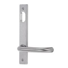 4901 SQUARE END PLATE WITH CYLINDER HOLE & 70 LEVER DUAL PLATED Double Satin Chrome Plate