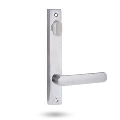 4904 SQUARE END PLATE WITH TURN & 106 LEVER Satin Chrome