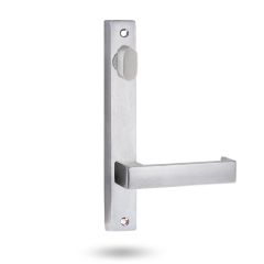 4904 SQUARE END PLATE WITH TURN & 111 LEVER Satin Chrome