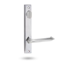 4904 SQUARE END PLATE WITH TURN & 116 LEVER Satin Chrome