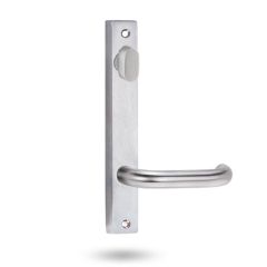4904 SQUARE END PLATE WITH TURN & 70 LEVER Polished Brass