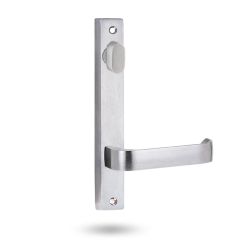 4904 SQUARE END PLATE WITH TURN & 131 LEVER Satin Chrome