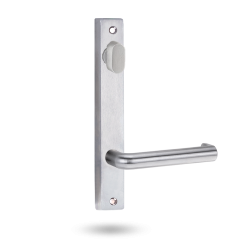4904 SQUARE END PLATE WITH TURN & 144 LEVER Satin Chrome