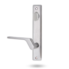 4904 SQUARE END PLATE WITH TURN & 41 LEVER RH Satin Chrome