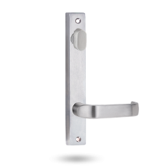 4904 SQUARE END PLATE WITH TURN & 74 LEVER Satin Chrome