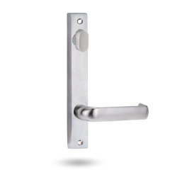 4904 SQUARE END PLATE WITH TURN & 77 LEVER Satin Chrome