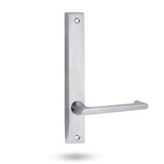 4905 SQUARE END PLATE WITH 118 LEVER Satin Brass