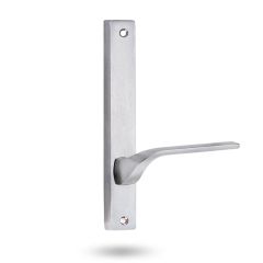 4905 SQUARE END PLATE WITH 122 LH LEVER Satin Chrome