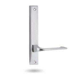 4905 SQUARE END PLATE WITH 124 LEVER Satin Chrome
