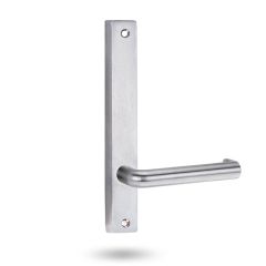 4905 INT SQUARE END PLATE WITH LEVER 144 Aged Brass
