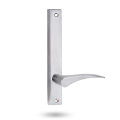 4905 SQUARE END PLATE WITH 153 LH LEVER Satin Chrome