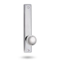4905 SQUARE END PLATE WITH 20 KNOB Satin Chrome