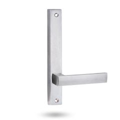 4905 SQUARE END PLATE WITH 101 LEVER Satin Chrome