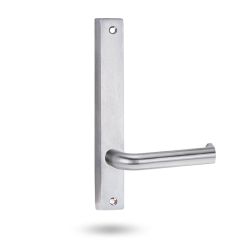 4905 SQUARE END PLATE WITH 102 LEVER Satin Chrome