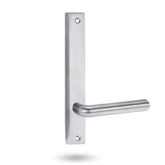 4905 SQUARE END PLATE WITH 104 LEVER Satin Chrome