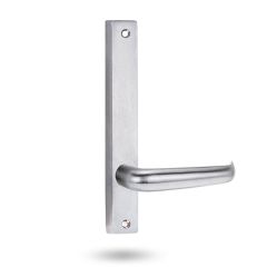 4905 SQUARE END PLATE WITH 180 LEVER Satin Chrome