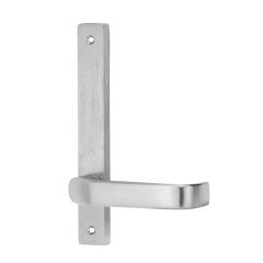 4905 SQUARE END PLATE WITH 74 LEVER Satin Chrome