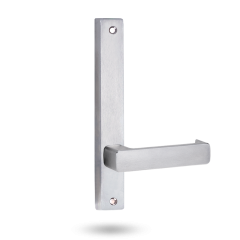 4905 SQUARE END PLATE WITH 76 LEVER Satin Chrome