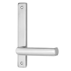 4905 SQUARE END PLATE WITH 77 LEVER Satin Brass Unlacquered