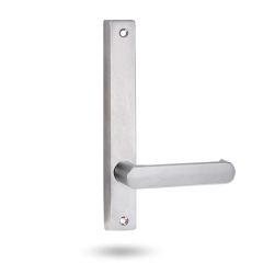 4909 INT SQUARE END PLATE WITH FIXED LEVER 166 LH Satin Chrome
