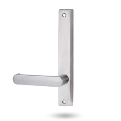 4909 INT SQUARE END PLATE WITH FIXED LEVER 166 RH Satin Chrome