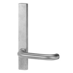 4909 SQUARE END PLATE WITH FIXED 70 LEVER LH Satin Chrome