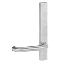 4909 SQUARE END PLATE WITH FIXED 70 LEVER RH Satin Chrome