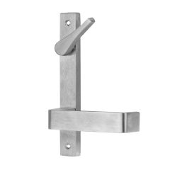 4939 SQUARE END PLATE WITH ACCESSIBLE TURN & 90 LEVER Satin Chrome